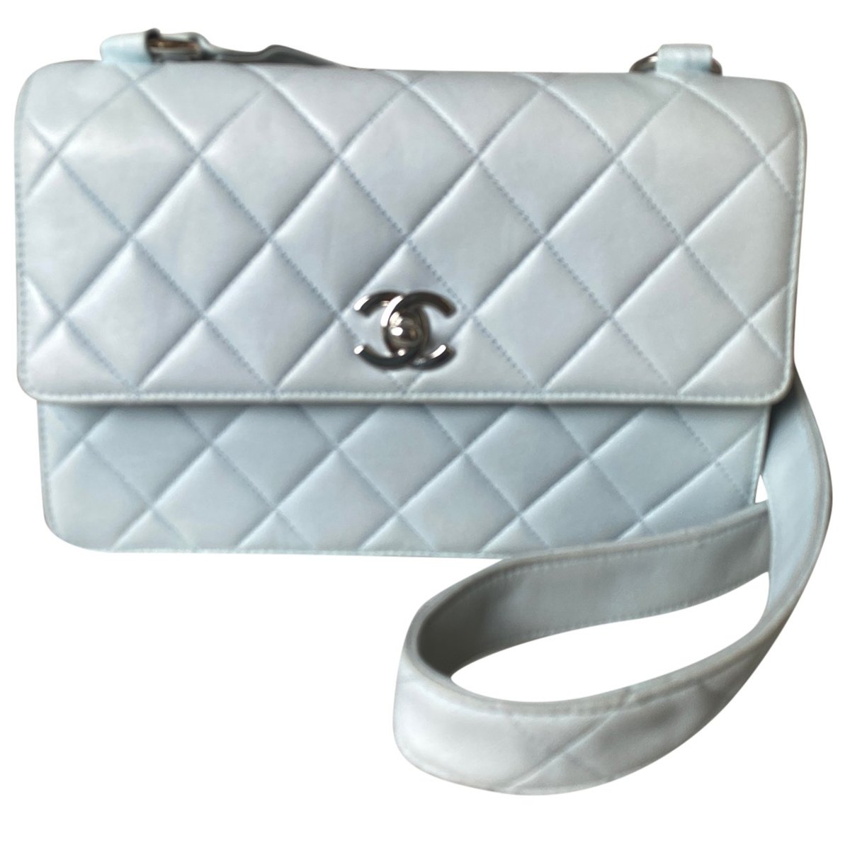 Trendy CC Flap leather handbag