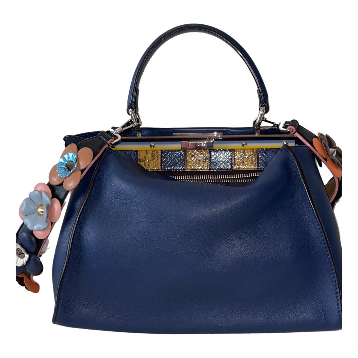Peekaboo leather handbag
