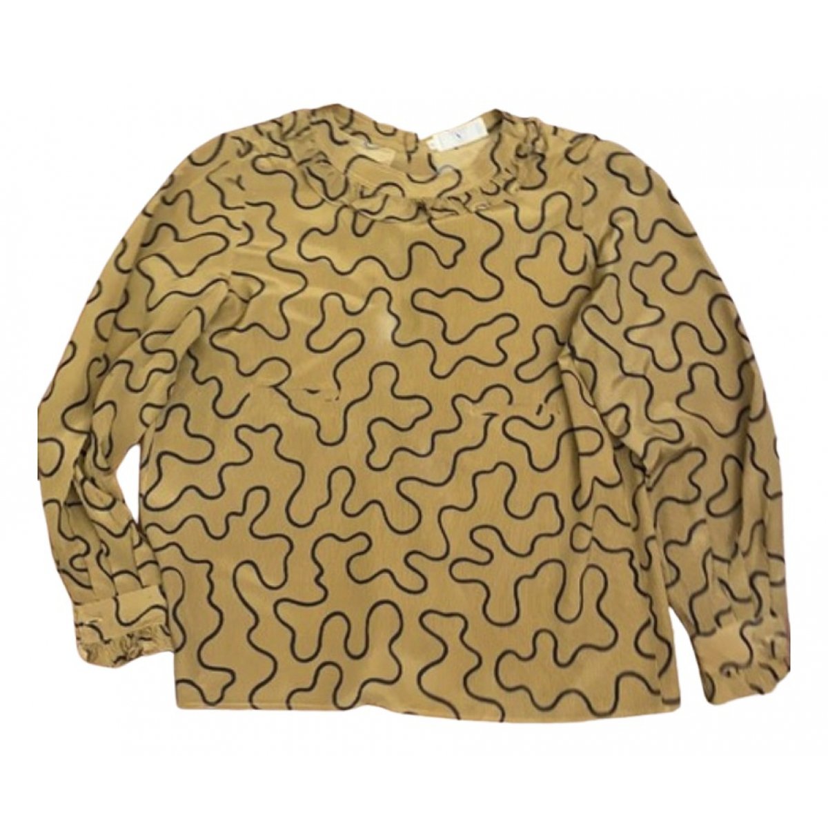 VLogo silk blouse