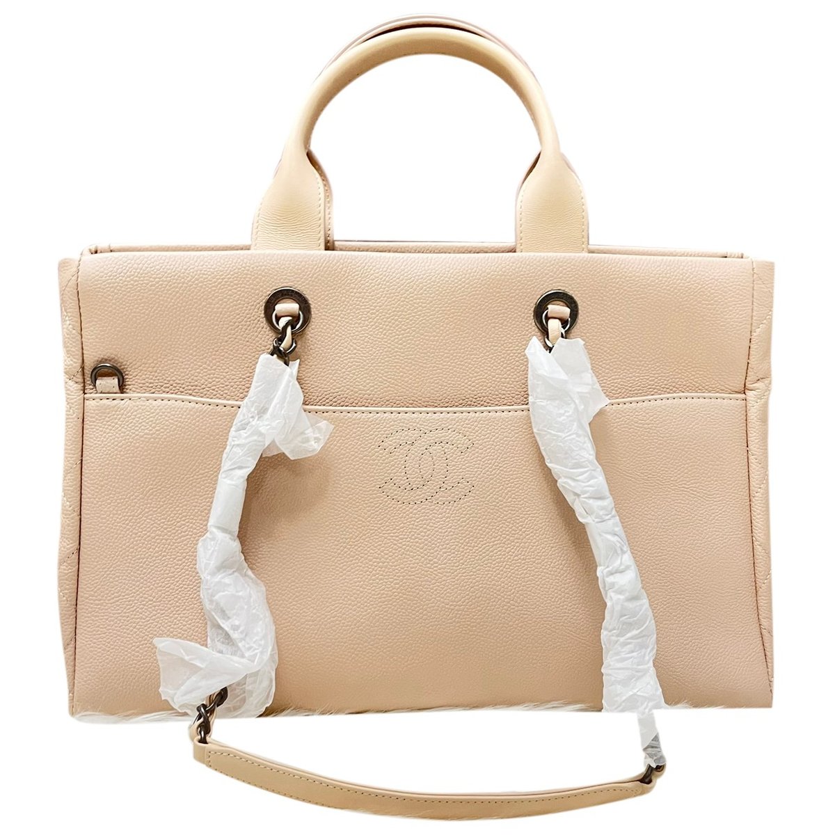 Classic CC Shopping leather tote