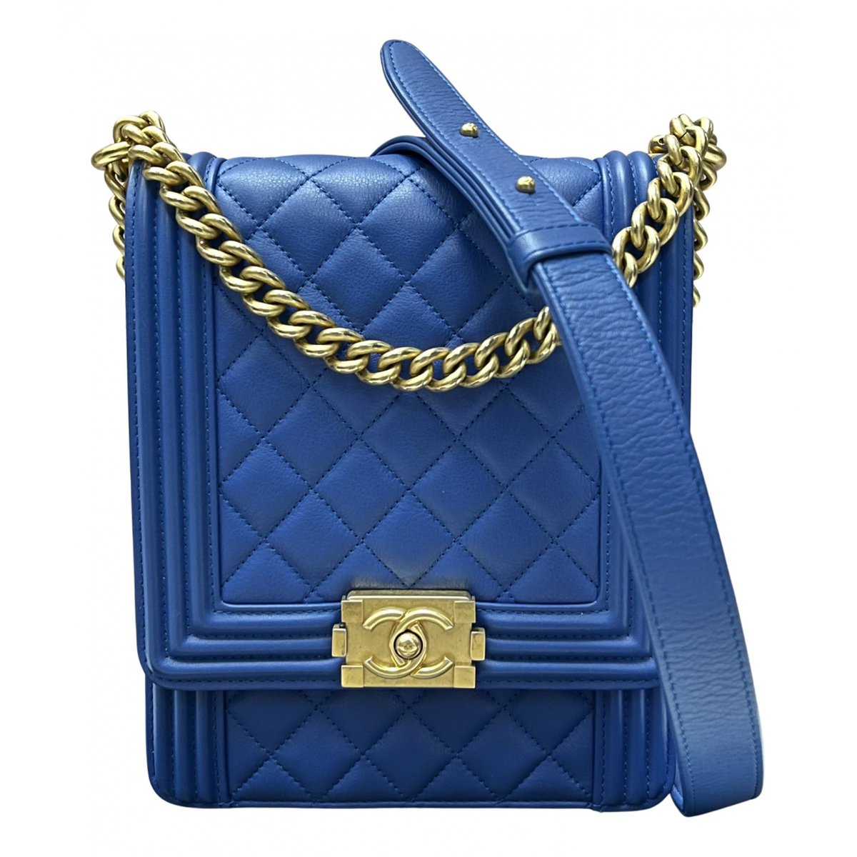 North South Boy leather crossbody bag