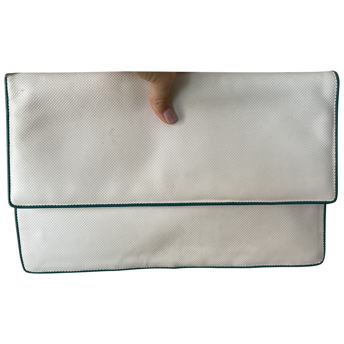 BV Trine leather clutch bag