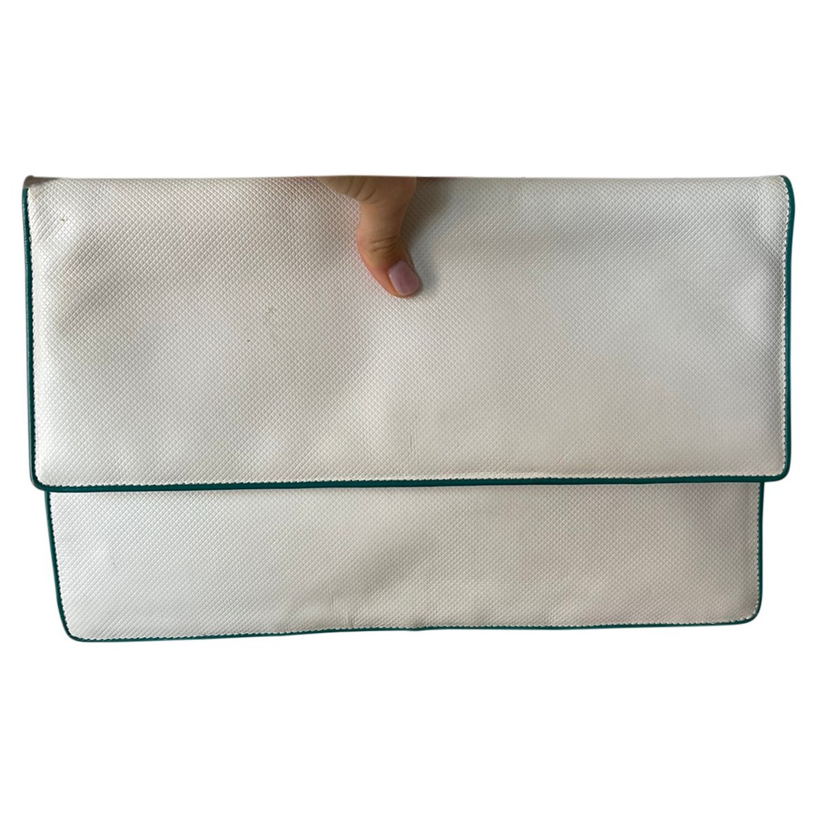 BV Trine leather clutch bag