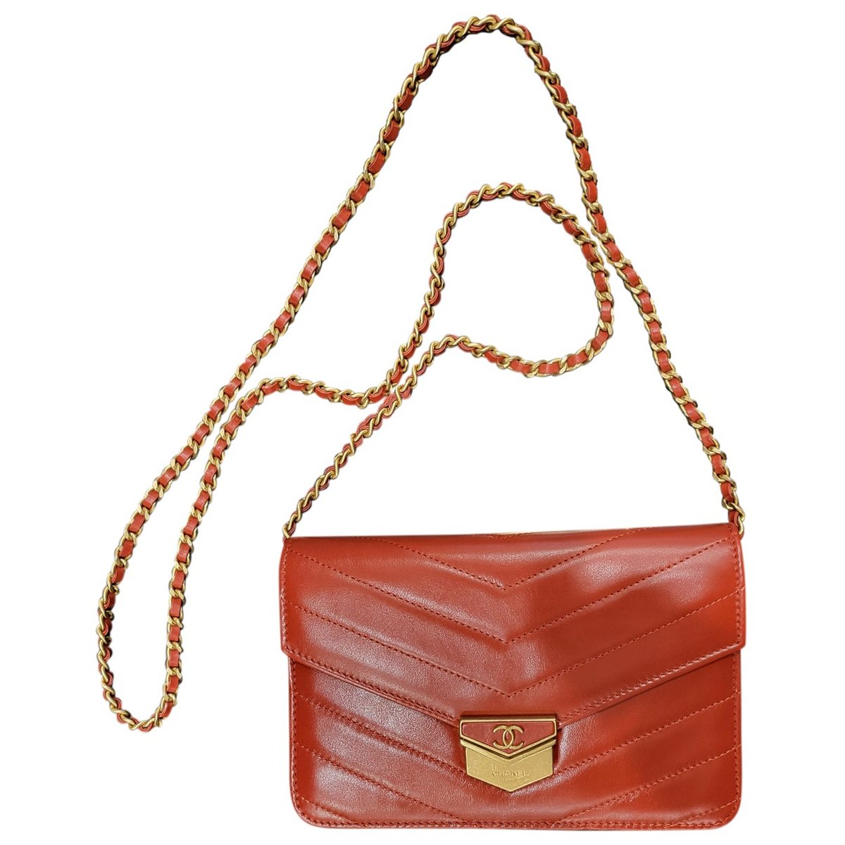 Trendy CC Wallet on Chain leather crossbody bag