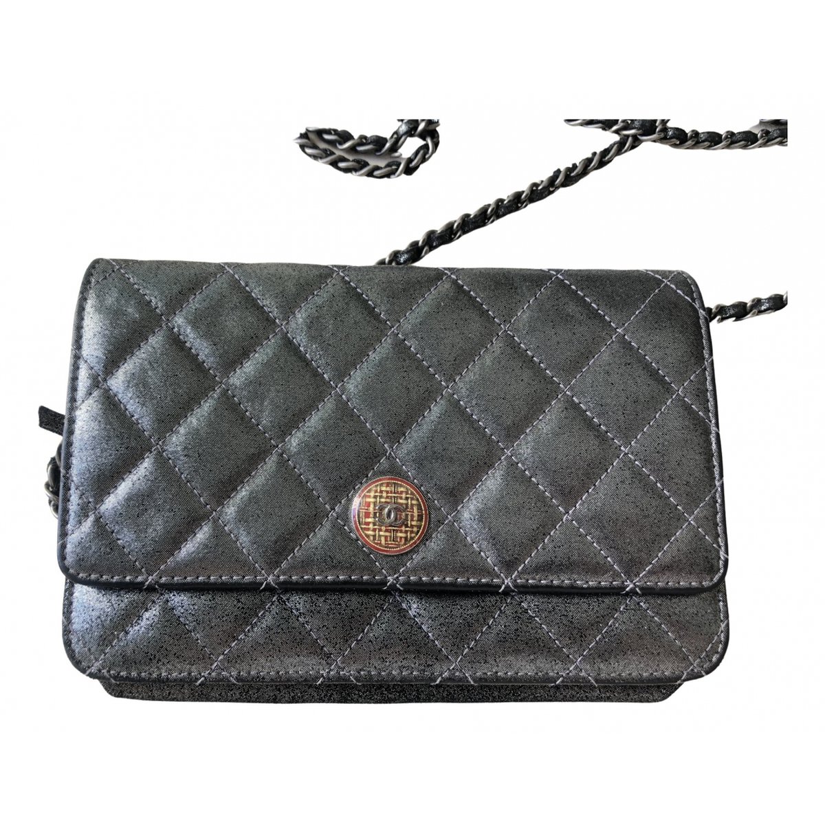 Wallet On Chain Timeless/Classique glitter crossbody bag
