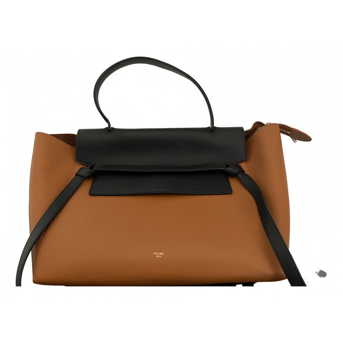 Belt leather handbag