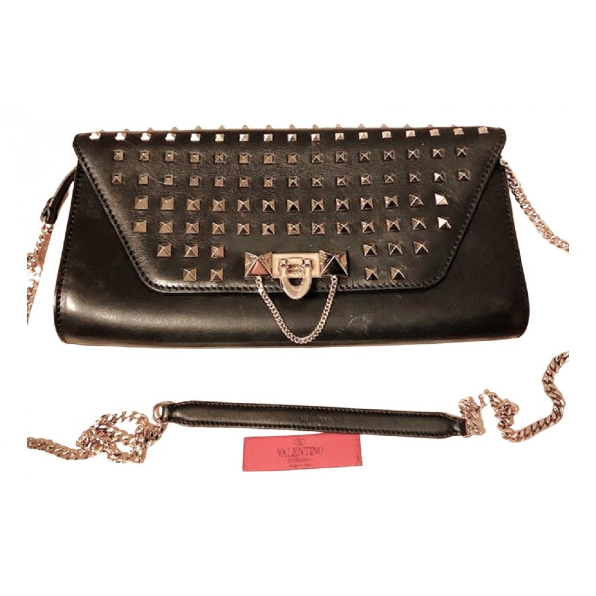 Demilune leather handbag
