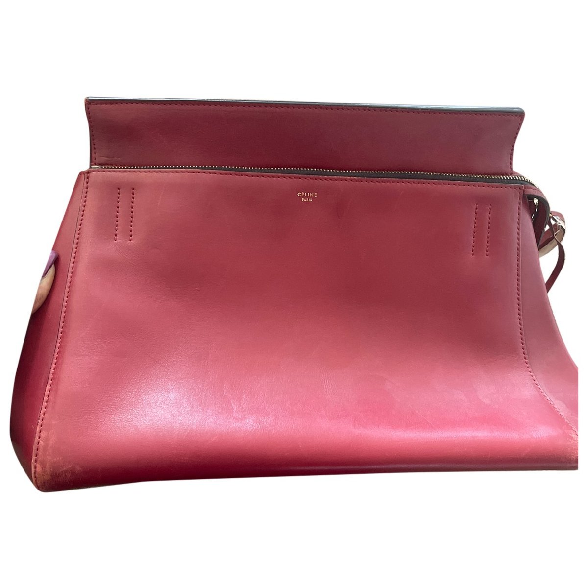 Edge leather handbag