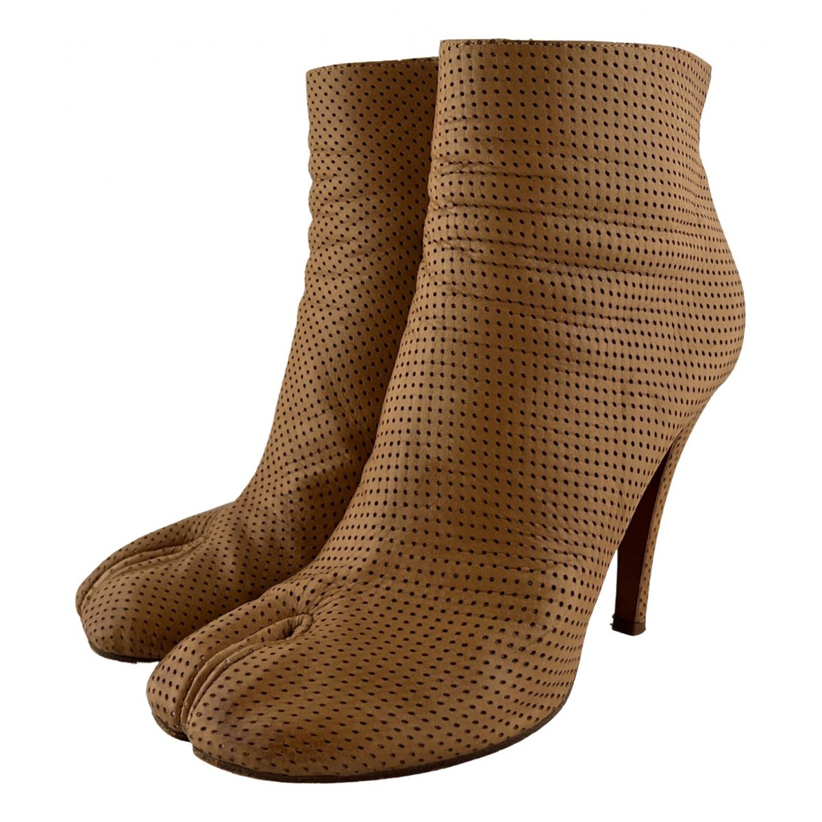 Tabi leather ankle boots