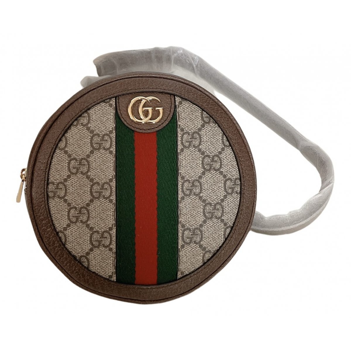 Ophidia Round leather backpack