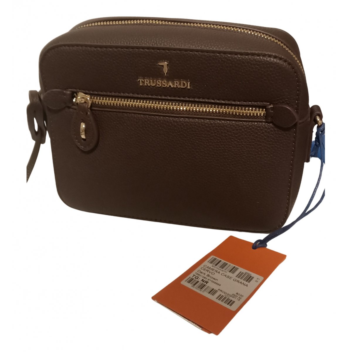 Leather clutch bag
