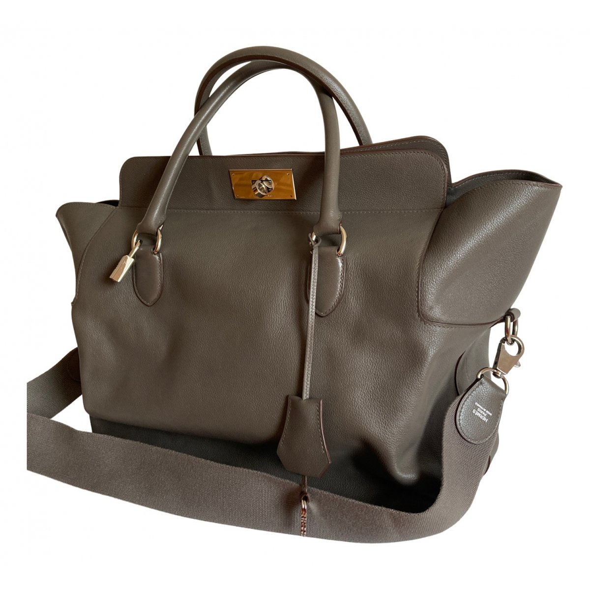 Toolbox leather handbag