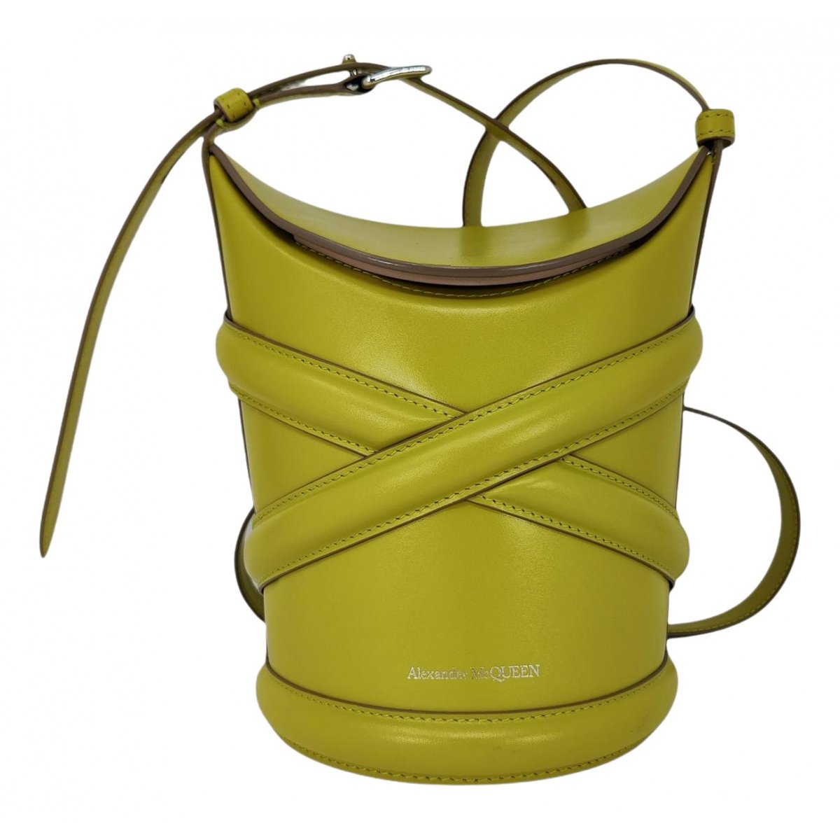 Curve leather crossbody bag