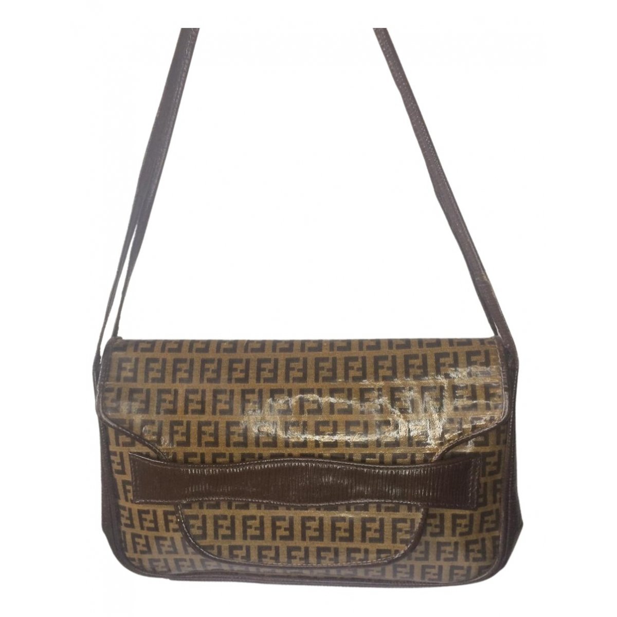 Double F cloth crossbody bag