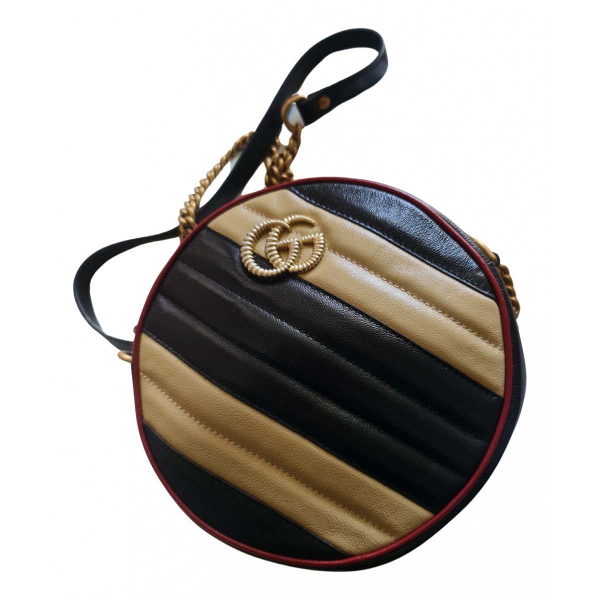 GG Marmont Round leather crossbody bag