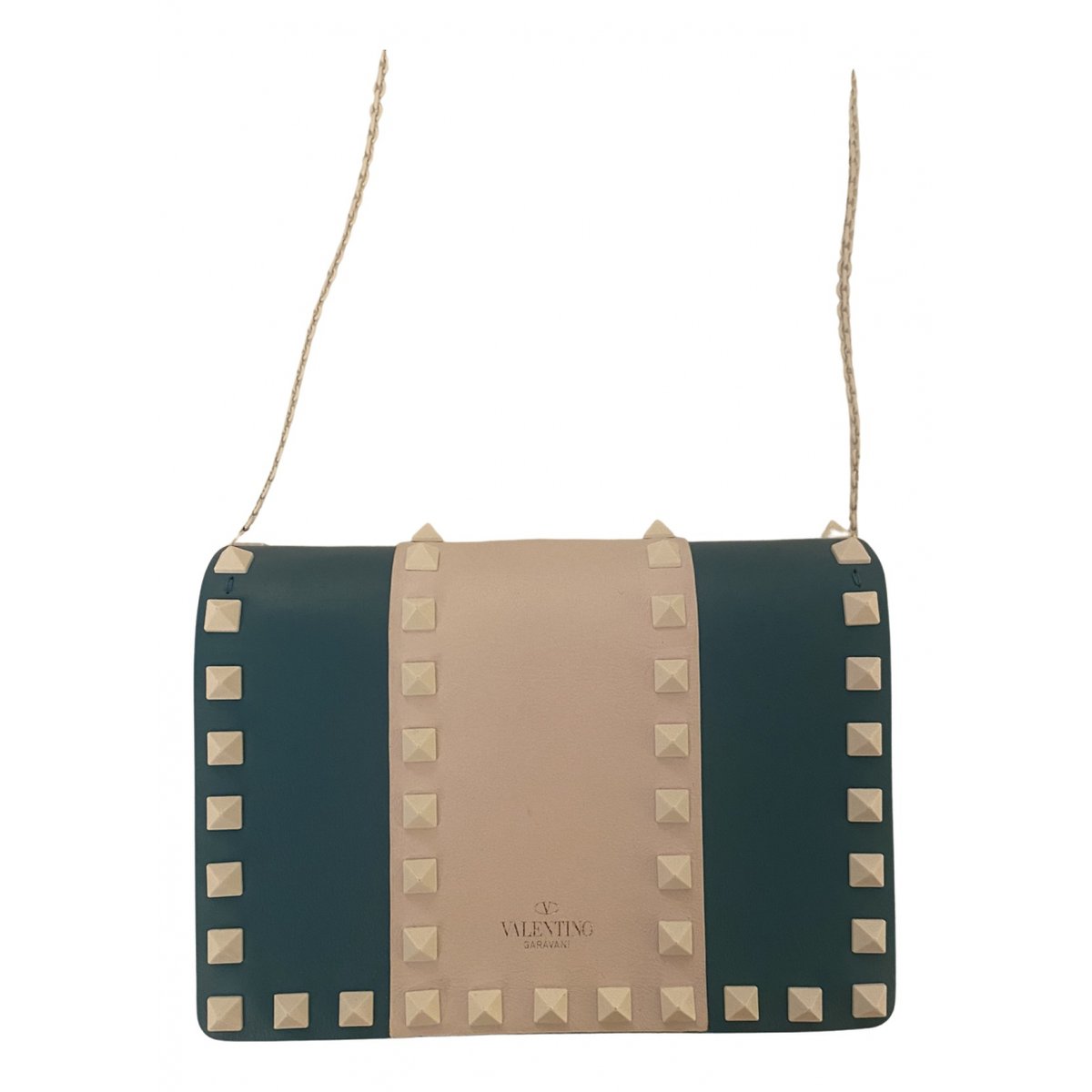 All over chain leather crossbody bag