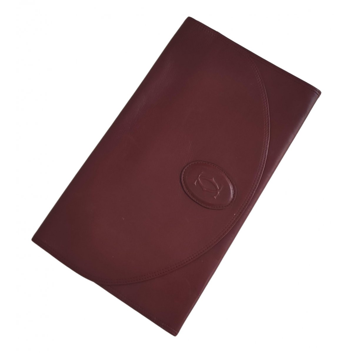 C leather clutch bag
