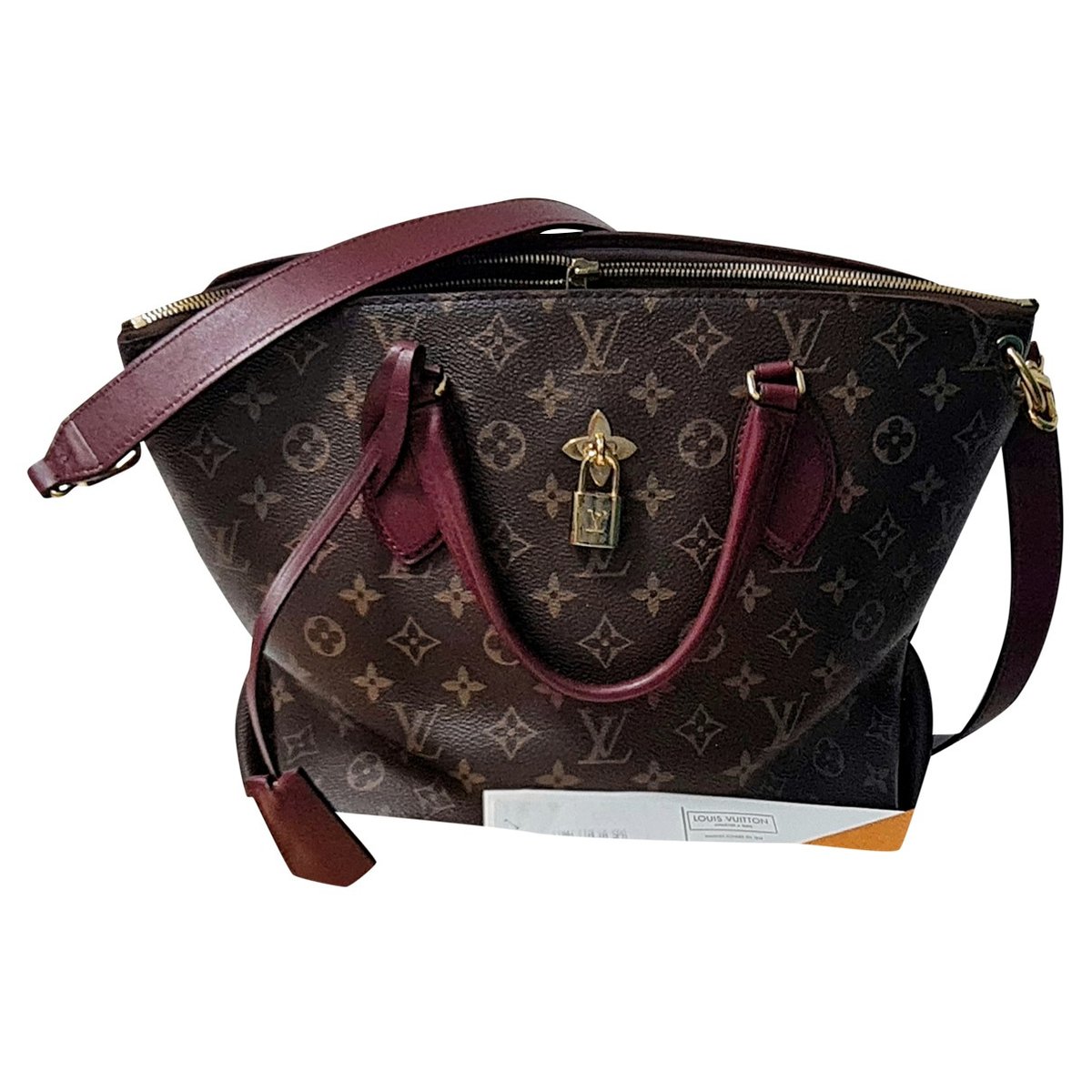 Flower Tote leather tote