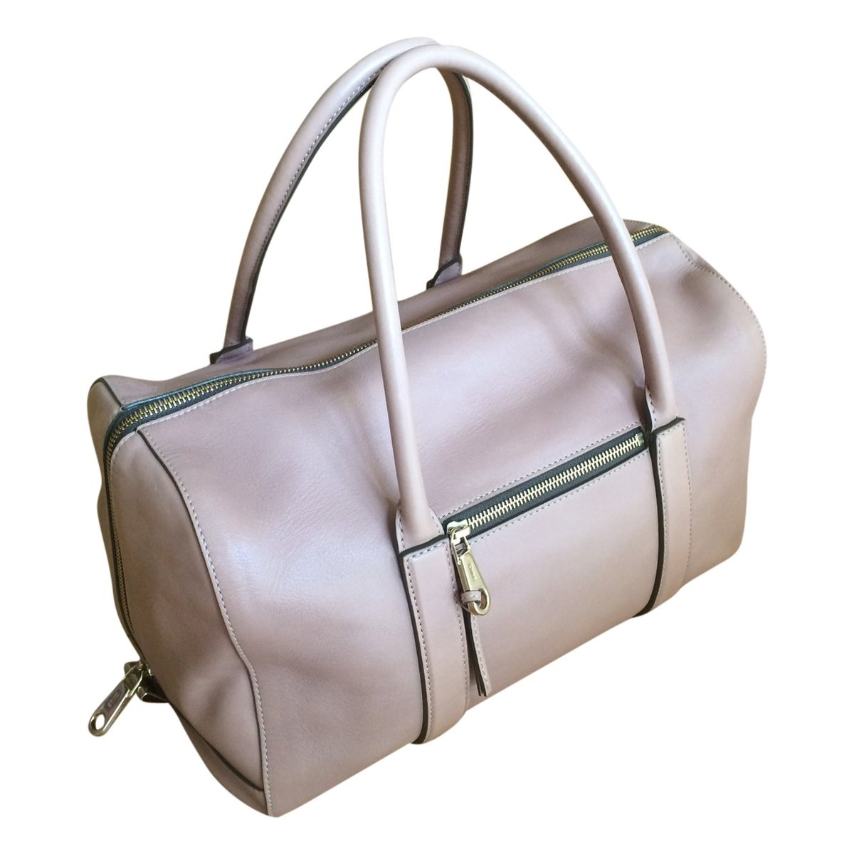 Madeleine leather bowling bag