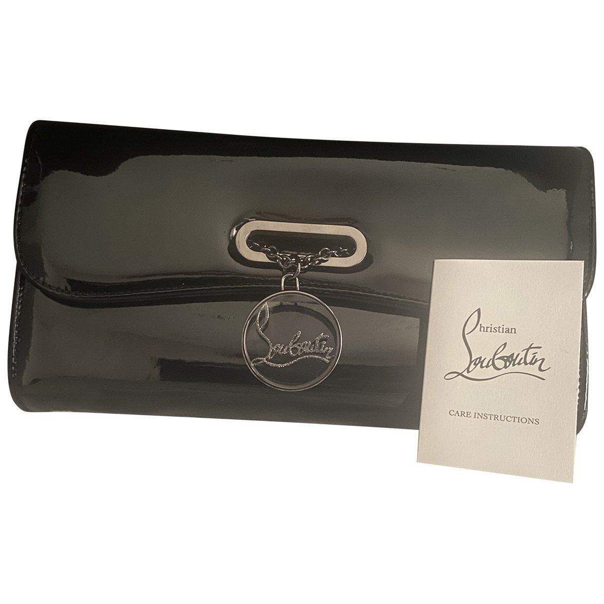 Riviera patent leather clutch bag