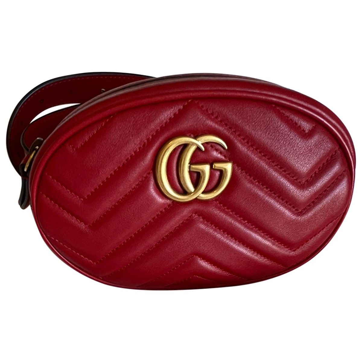GG Marmont Oval leather handbag