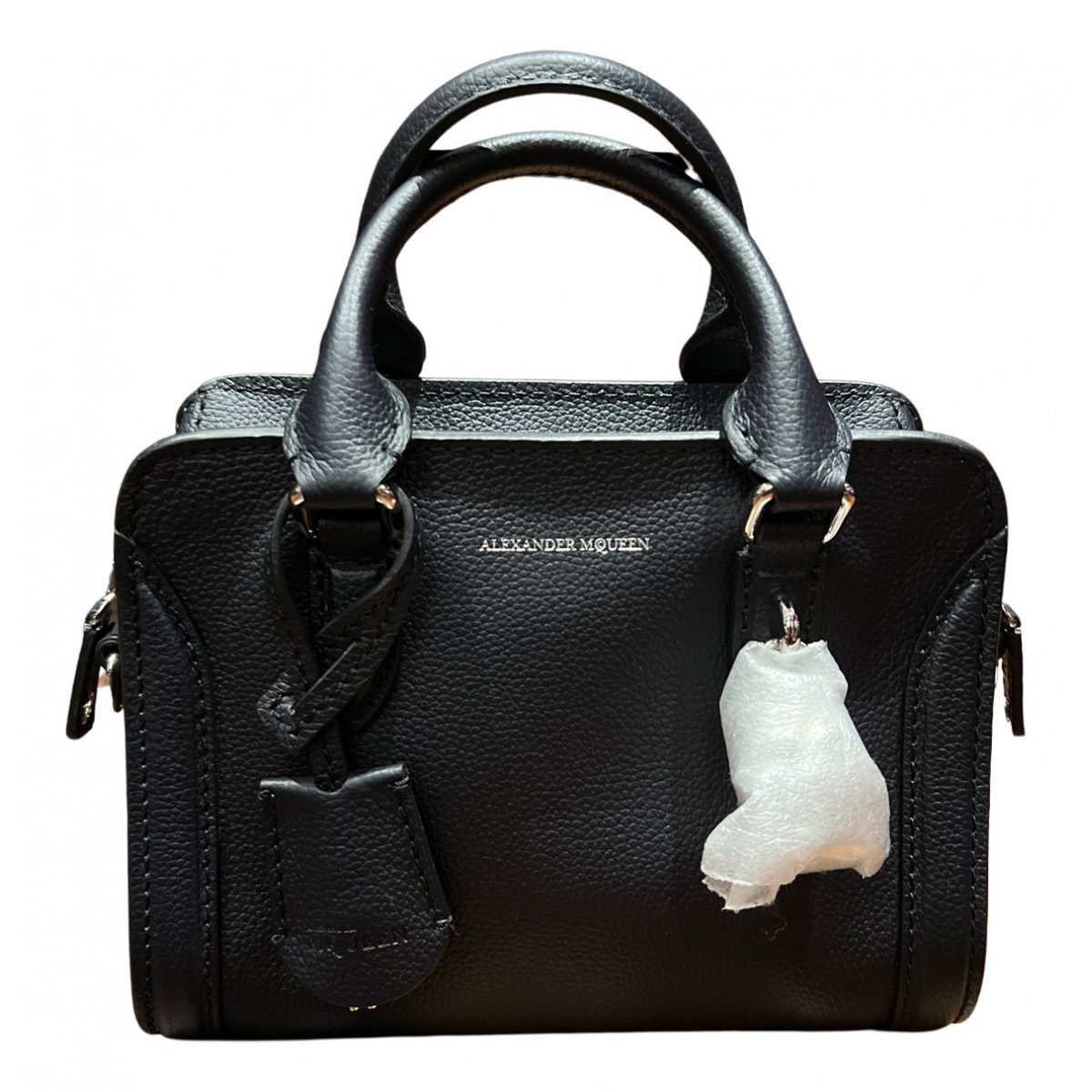 Zippé leather handbag