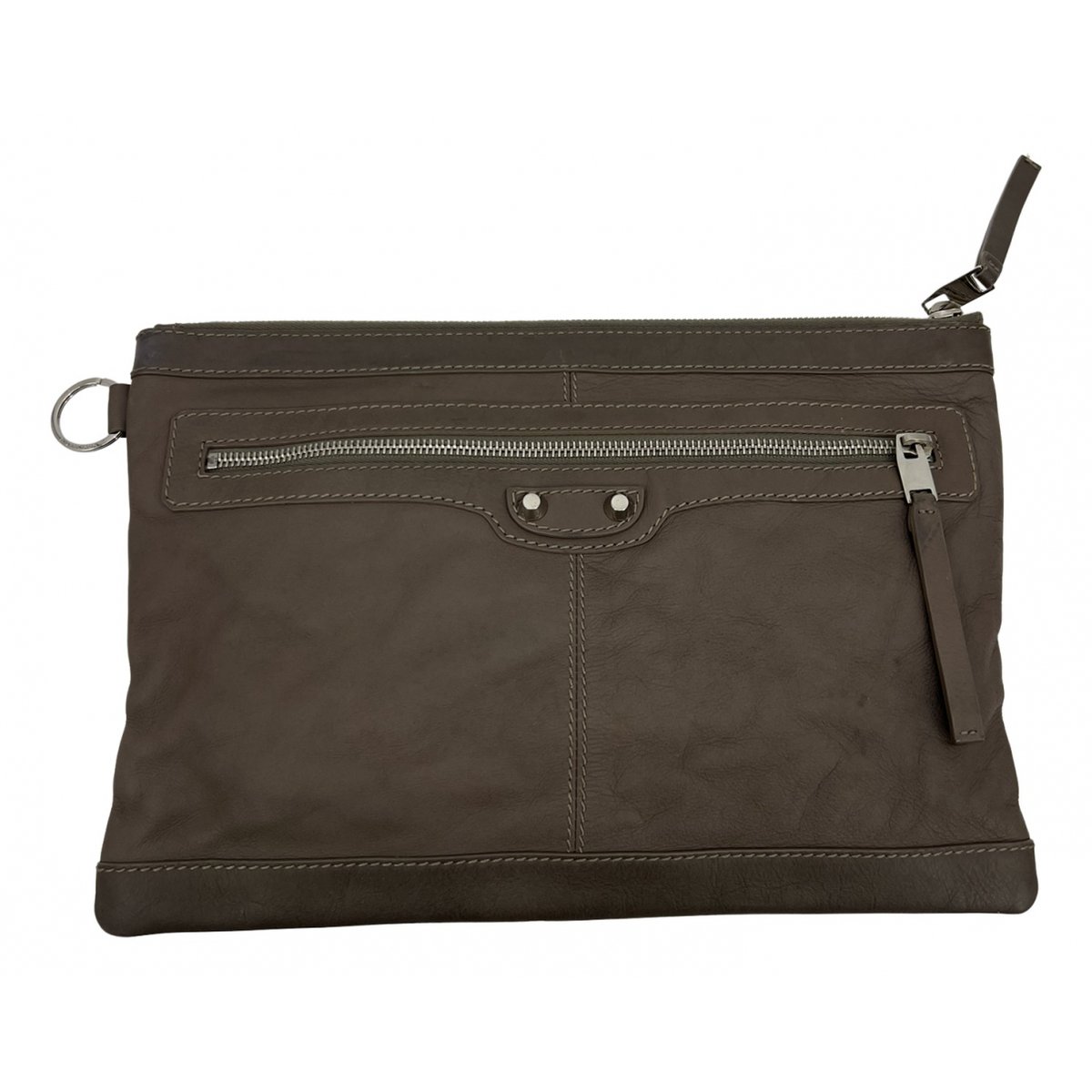City Clip leather clutch bag