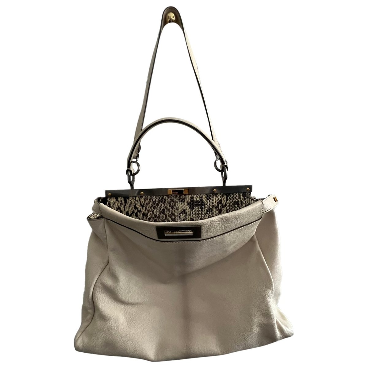 Peekaboo leather handbag
