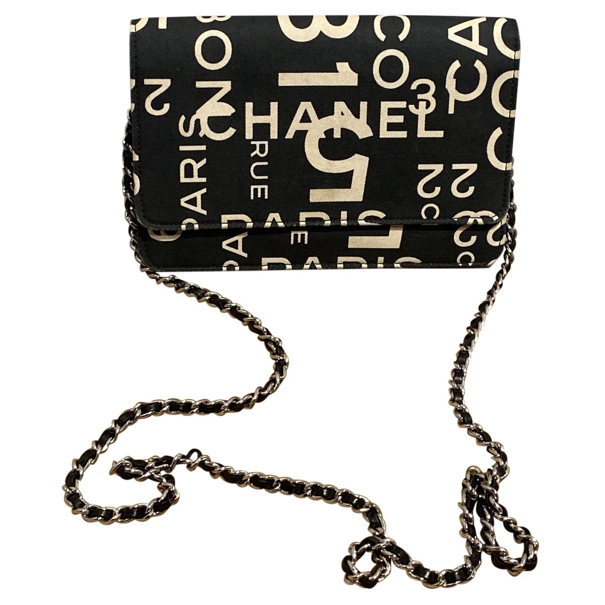Wallet on Chain cloth clutch bag