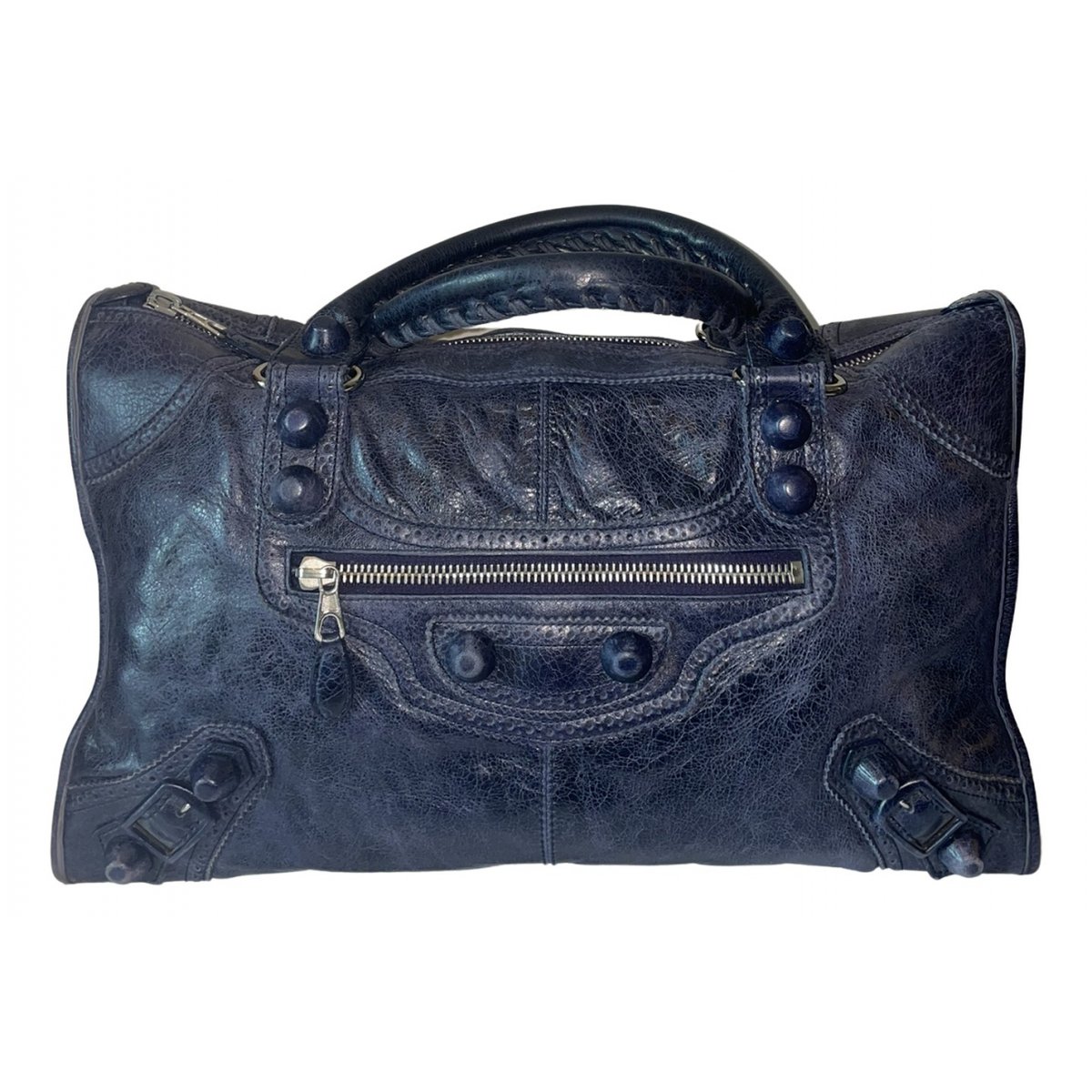 Work leather handbag