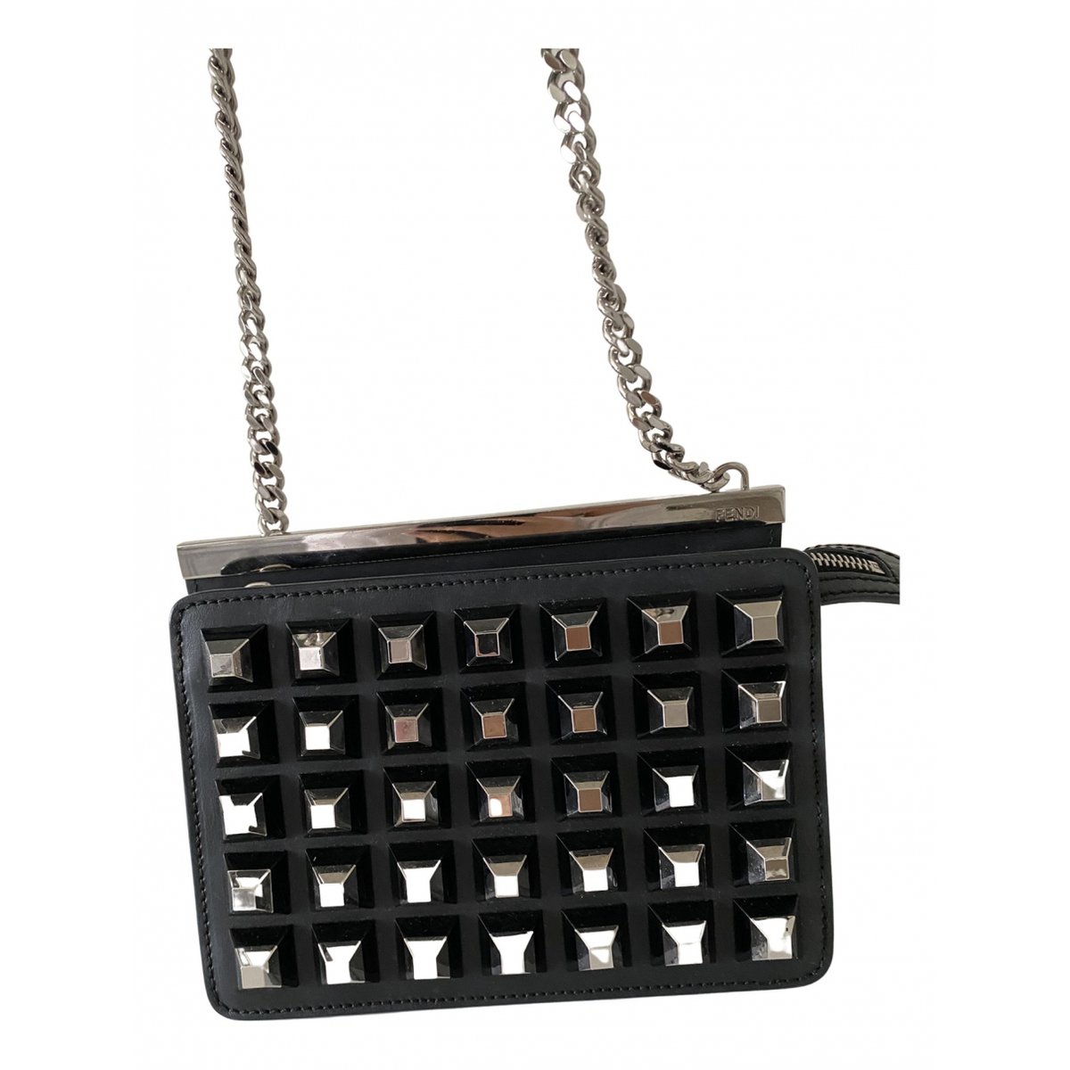 Baguette Chain leather handbag