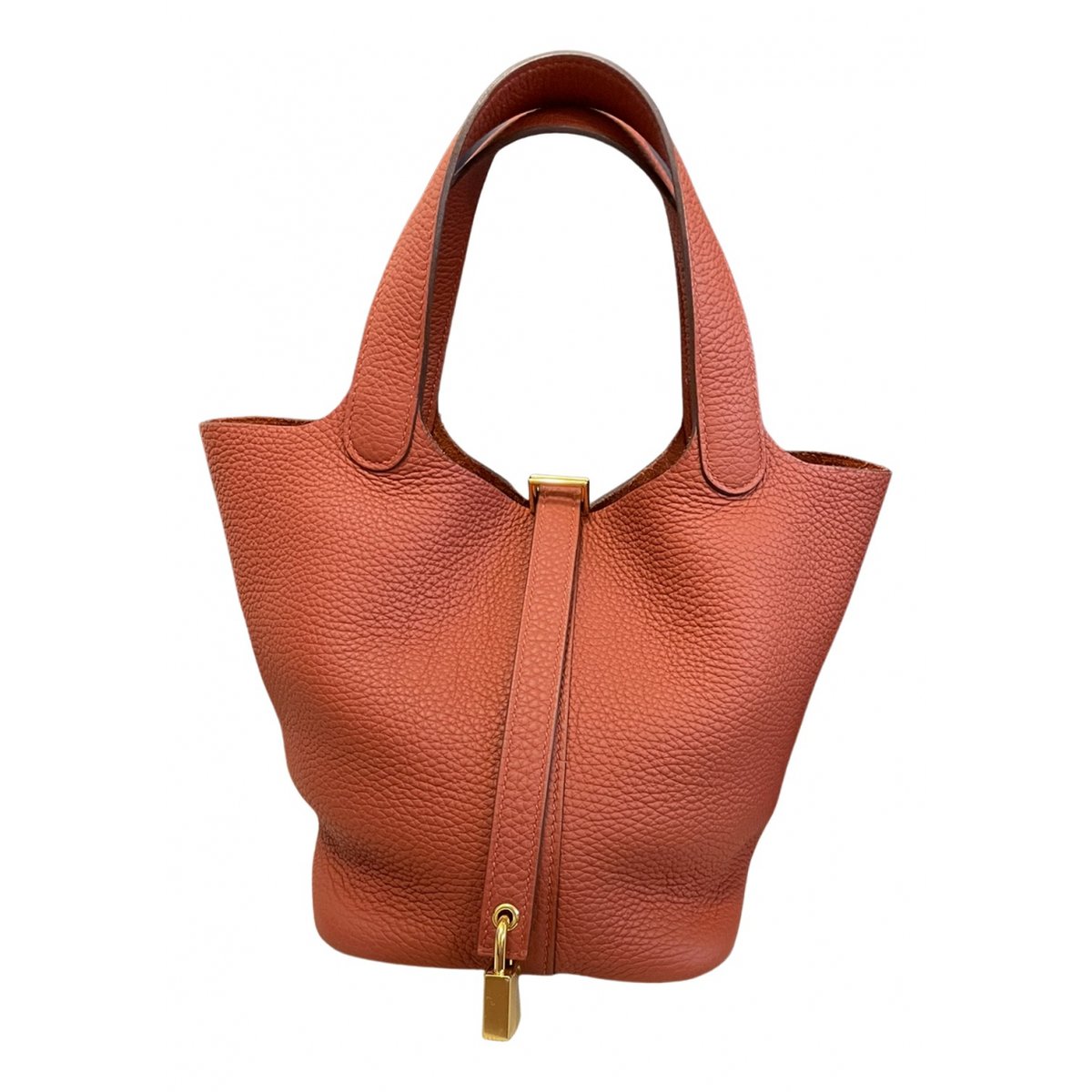 Picotin leather tote