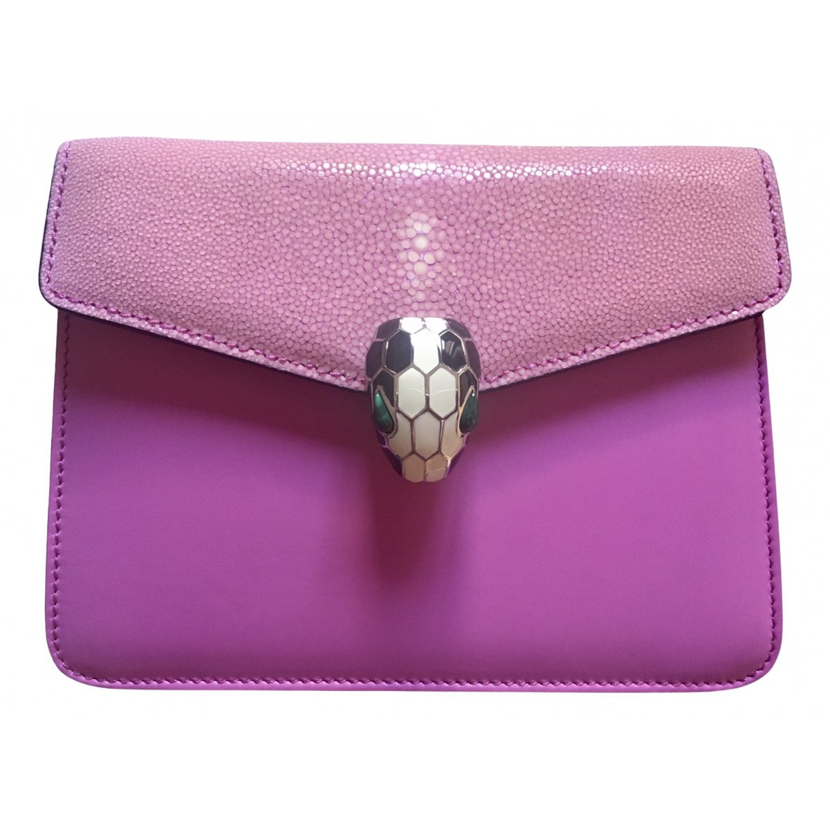 Serpenti leather handbag