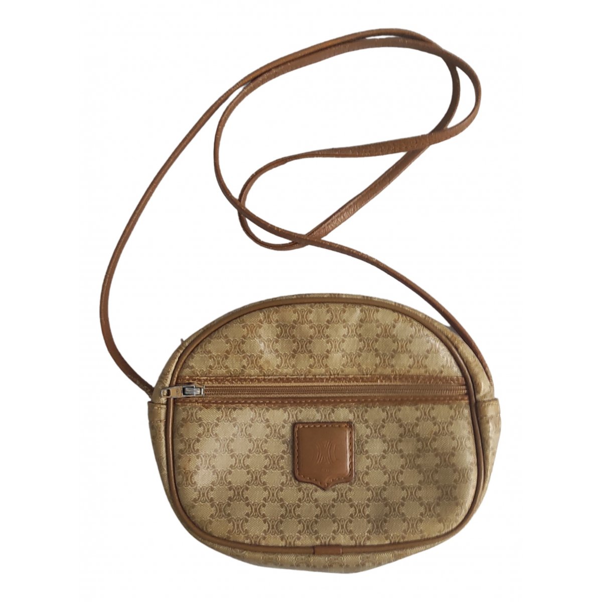 Triomphe Vintage leather crossbody bag