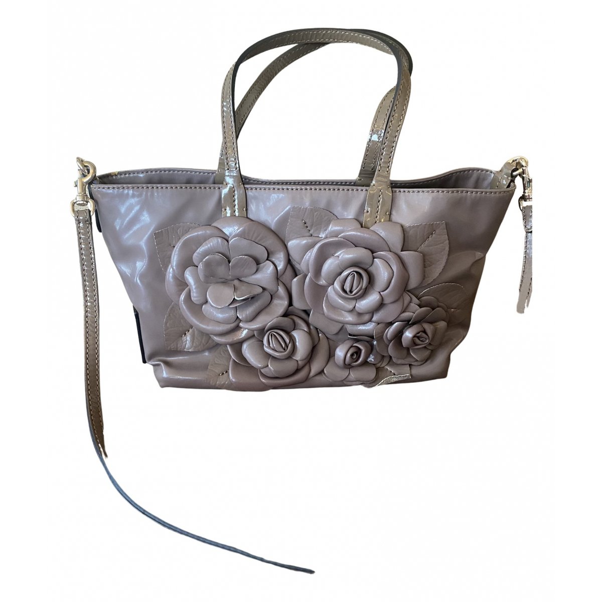 Micro Rockstud patent leather tote