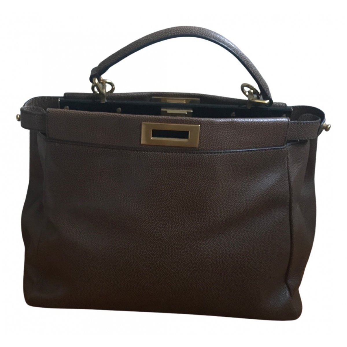 Peekaboo leather handbag