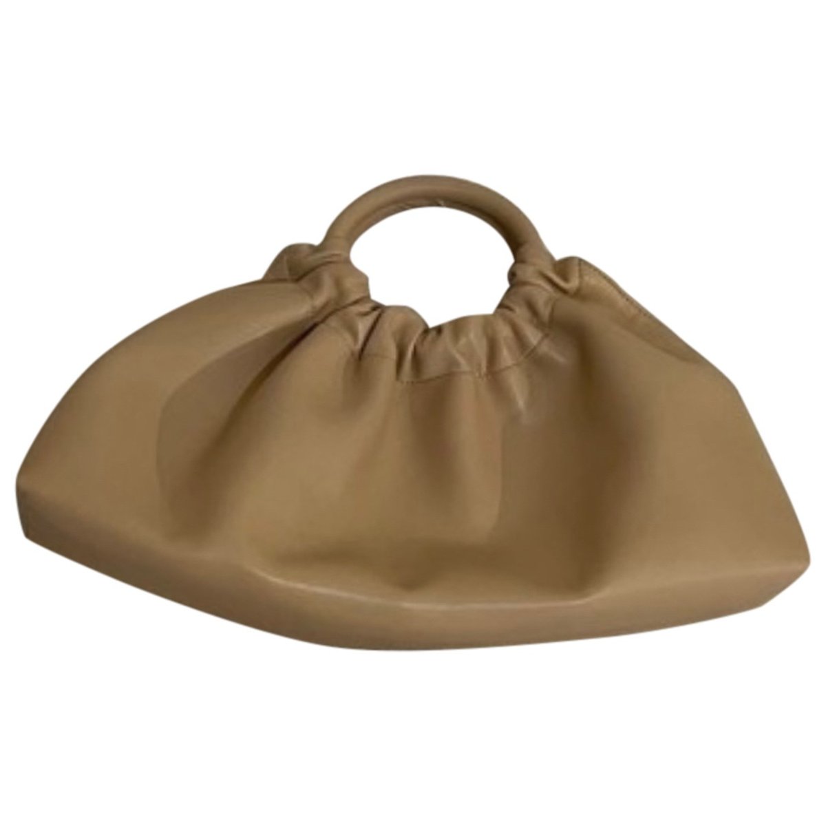 Trapeze leather handbag