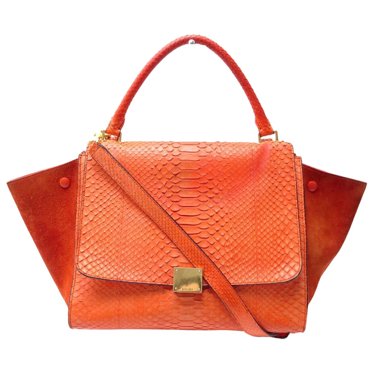 Trapeze linen handbag