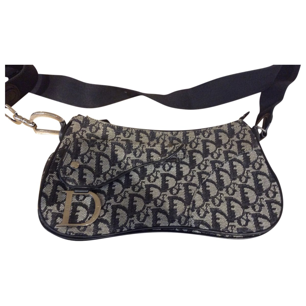 Saddle vintage Classic cloth handbag