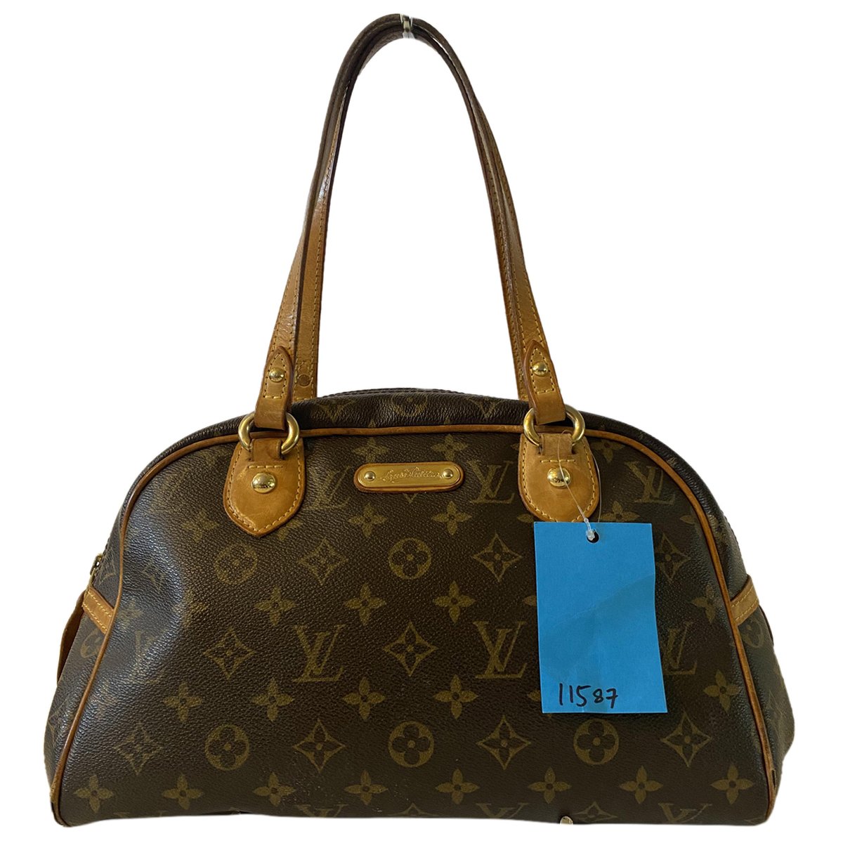 Montorgueil patent leather handbag