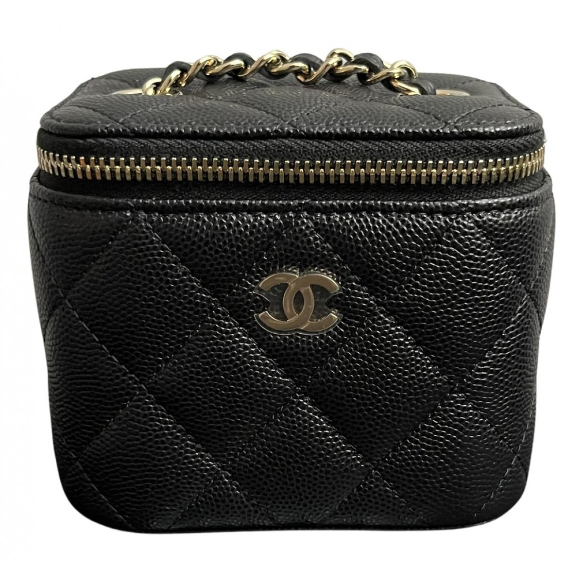 Vanity leather handbag