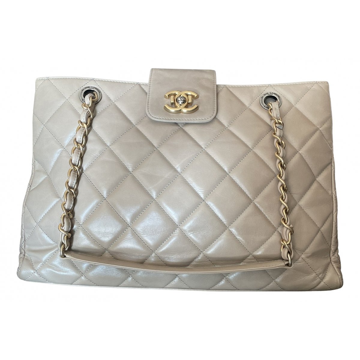 Grand shopping leather tote