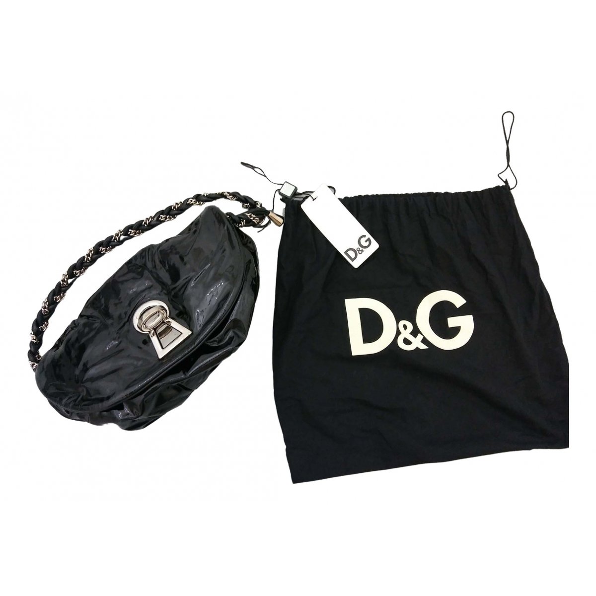 Patent leather handbag