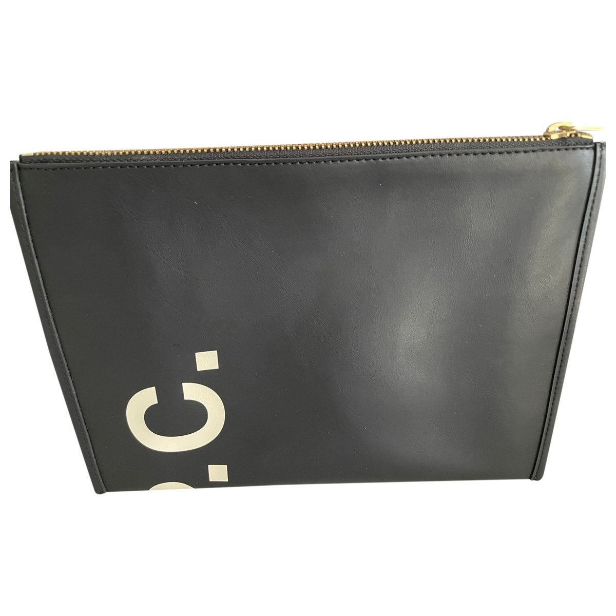 Leather clutch bag