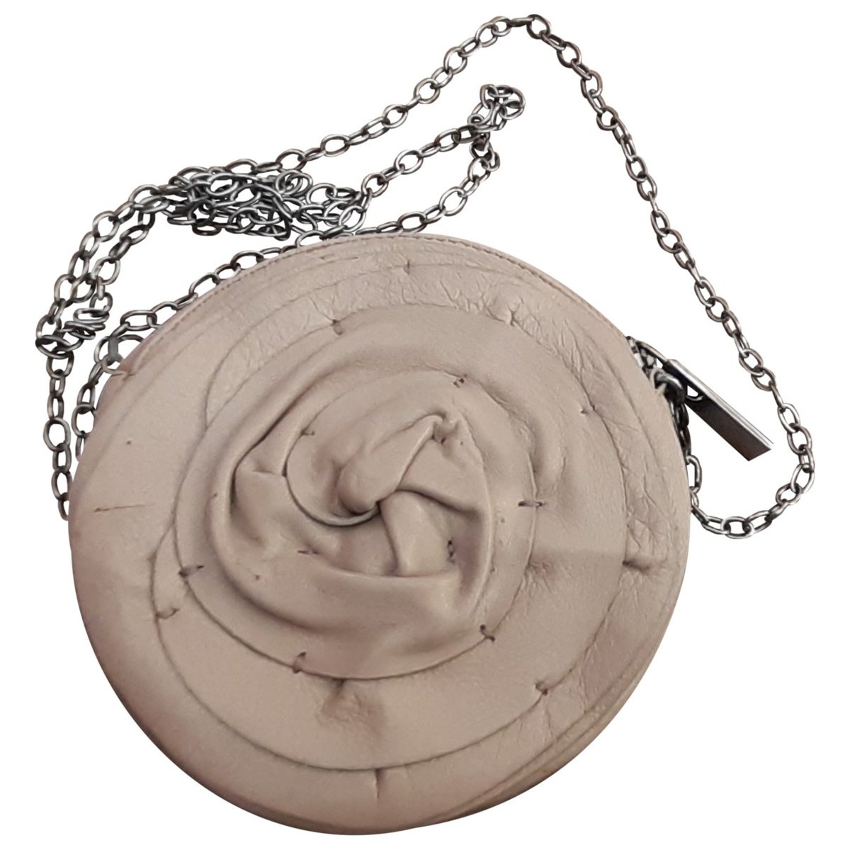 All over chain leather crossbody bag