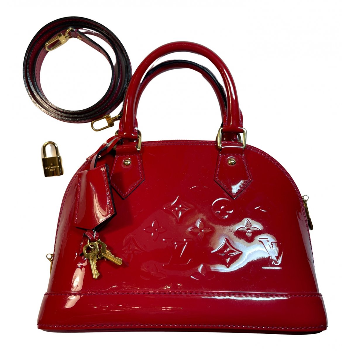 Alma BB patent leather handbag