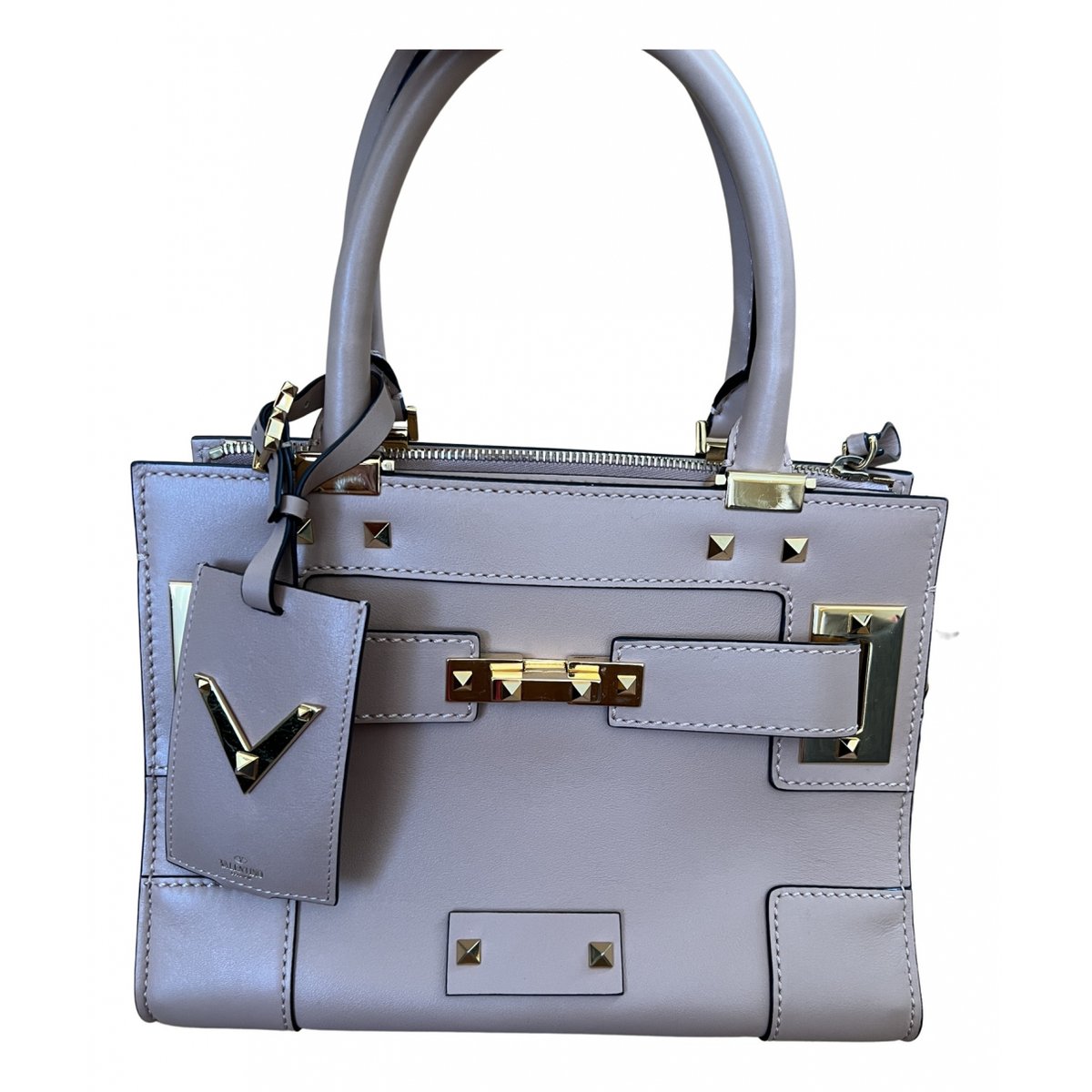 My Rockstud leather handbag