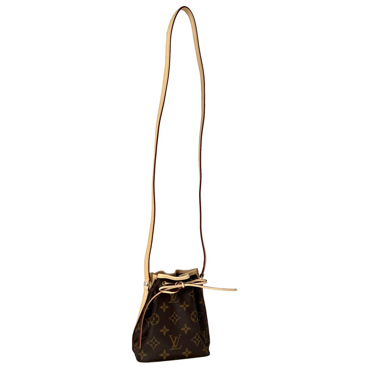 Nano Noé leather crossbody bag