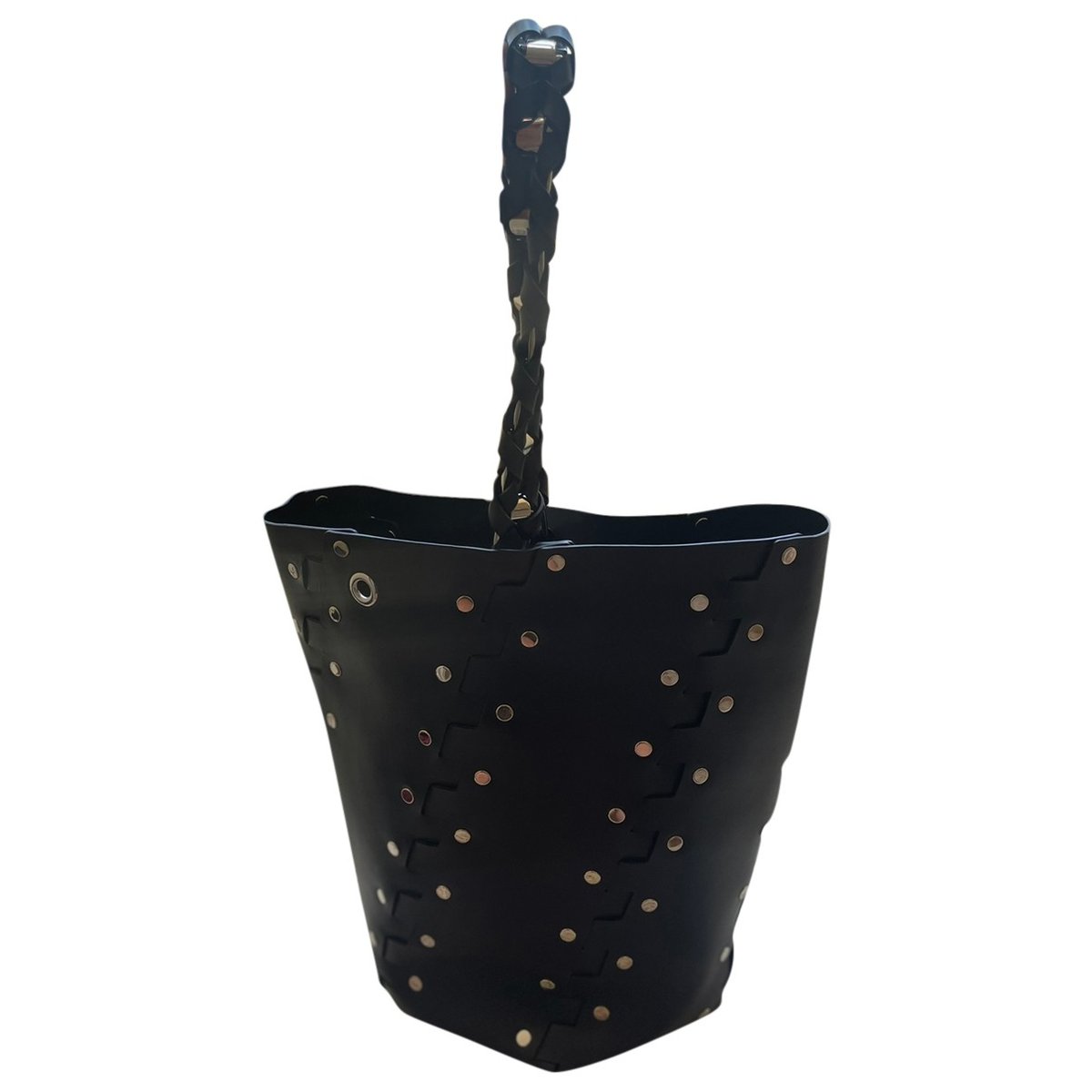 Hex leather handbag