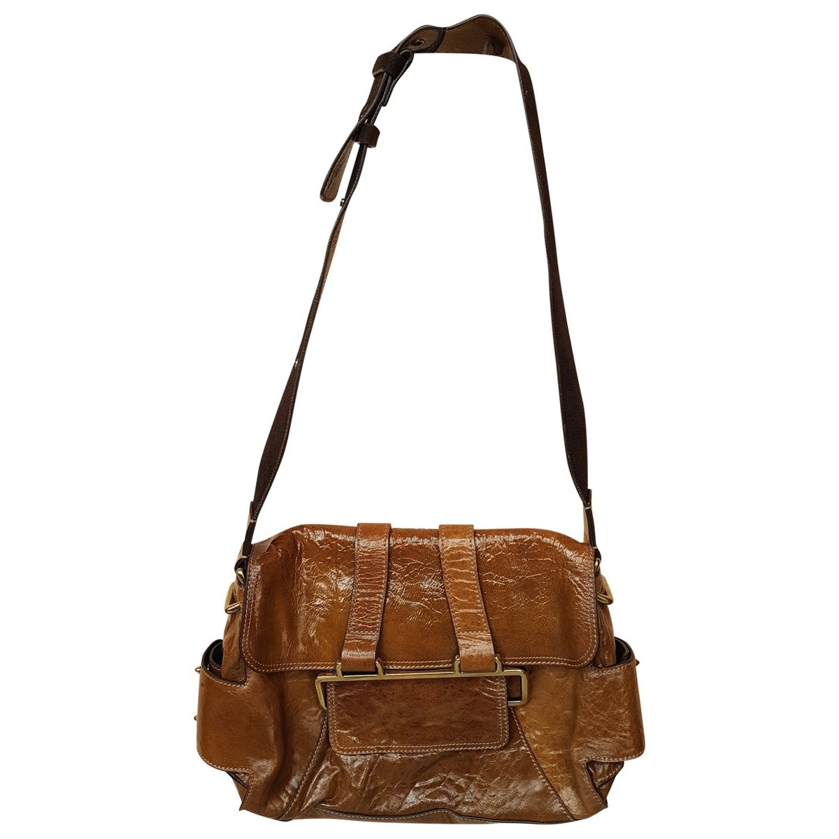 Hayley patent leather crossbody bag